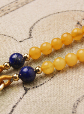 南红蜜蜡貔貅守护神吊坠绳挂链