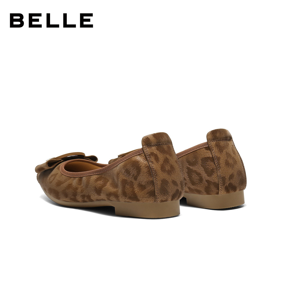 百丽复古方扣平底单鞋女2026春季新款真皮通勤浅口单鞋子F1W1DAQ6,淘宝优惠券,粉丝福利购,淘宝优惠卷