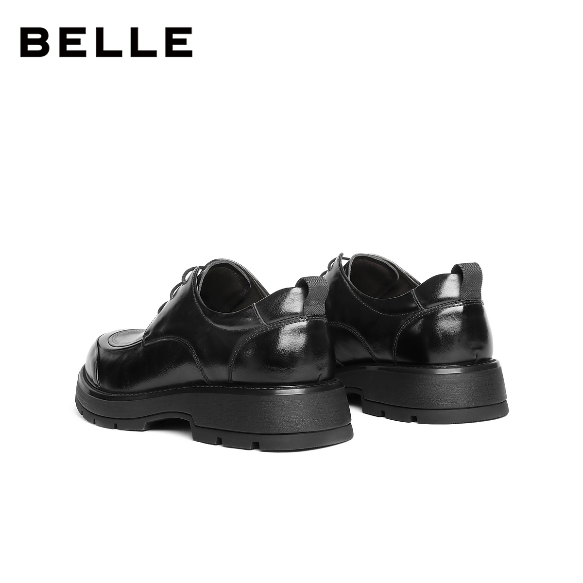 百丽男鞋厚底商务真牛皮鞋男士26春新商场款通勤休闲婚鞋8ZN01AM6 - 图2