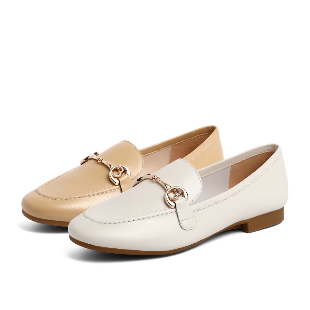 百丽通勤乐福鞋2023春夏新款小皮鞋 百丽乐福鞋（豆豆鞋）