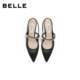 Belle comfortable see-through mesh toe-cap sandals for women 2026 Xia Xin shopping mall same style elegant high-heeled sandals 3J438BH6