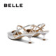 Belle one-strip pointed toe sandals