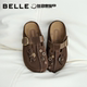 Belle Peanut Toast Shoes Half-pack Birkenstock Shoes 2026 New Style Toe-Toe Muller Slippers B2992AH6