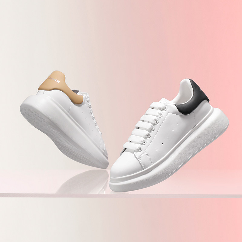 百丽厚底小白鞋2023春季新款女鞋 百丽时尚休闲鞋