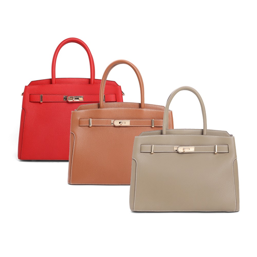 百丽女2022春新商场同款质感托特包 百丽女士包袋