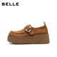 Belle retro thick-soled heightening Birkenstock shoes for women 2026 spring new all-inclusive casual shoes B3080AM6 pre-