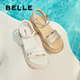 Belle thick-soled heightening one-strap sandals 2025 summer new style French casual sandals for mothers D7Z2DBL5