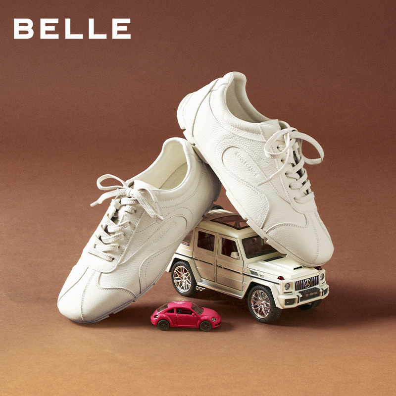 百丽薄底芭蕾德训赛车鞋女2026春季新款运动休闲鞋子F1G1DAM6,淘宝优惠券,粉丝福利购,淘宝优惠卷