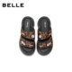 Belle Fashion Love Pearl Casual Slippers for Women 2026 Xia Xin Thick Sole Increased Can be Weared Outside Slippers B3187BT6