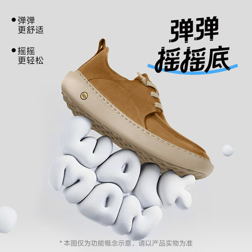 张凌赫同款百丽男鞋透气打孔夏季厚底牛皮休闲鞋男士工装鞋8VD01C - 图3