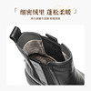 Belle plus velvet warm leather Chelsea boots women's winter cotton shoes thick-soled chimney short boots F2K1DDD5