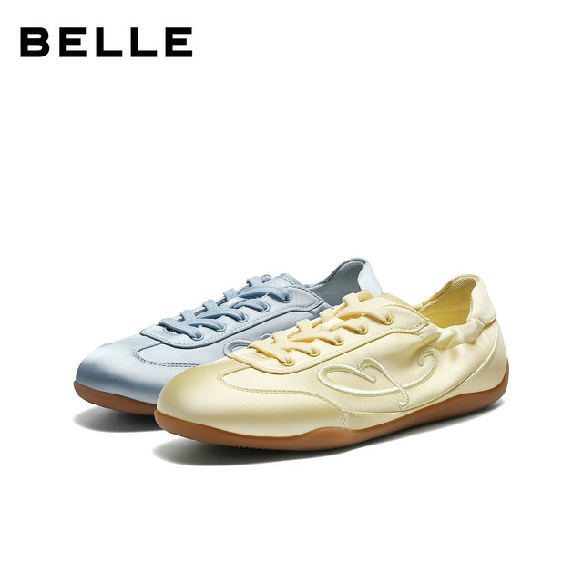 Belle jellybean thin-soled retro moral training shoes for women 2026 new satin sports and casual shoes HG005BM6 pre-
