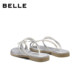 Belle Fine Star Slip-On Women's 2026 Summer New Style Flip-Toe Sandals B3152BT6 Pre-