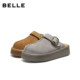 Belle Retro Half-pack Birkenstock Shoes Women's 26 Spring New Thick-soled Increased Casual Wearable Toe-Toe Slippers B3055AH6
