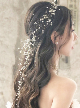 2026婚纱头饰新娘满天星发带