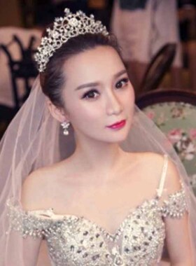 赫本婚纱头饰新娘皇冠高级王冠
