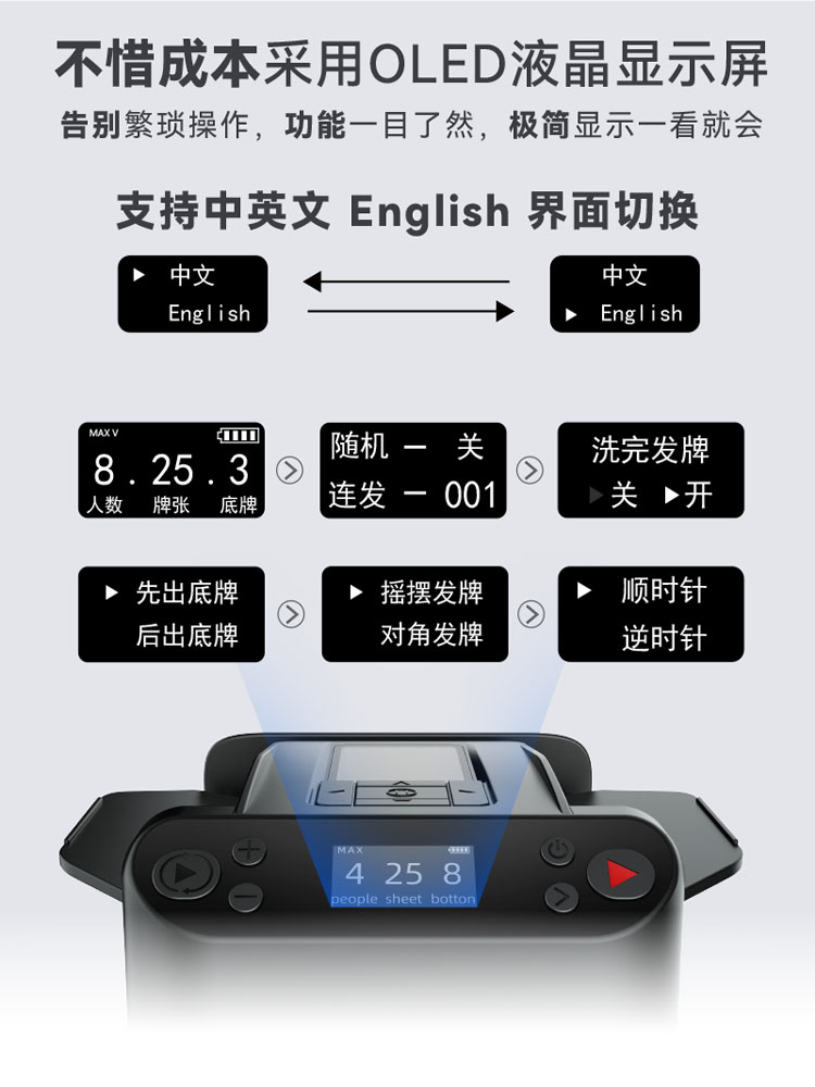 快爪有牌五代洗发一体机扑克自动发牌机三代纸牌机德州扑克机惯蛋 - 图3