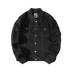 Áo khoác denim nam màu xám đen cộng với nhung dày mùa đông quần áo denim Nhật Bản áo khoác lửng nam - Áo khoác