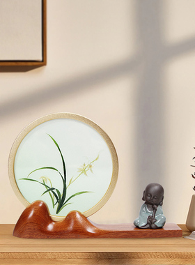 伊飞湘绣新品双面绣摆件事事如愿新中式国风款湖湘特色伴手礼包邮