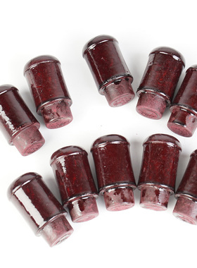 酒红竹节卷轴蘑菇书画装裱