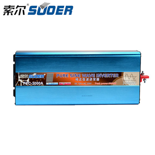 索尔12V24V转220V家用车载纯正弦波逆变器1000W2000W3000W带空调 - 图2