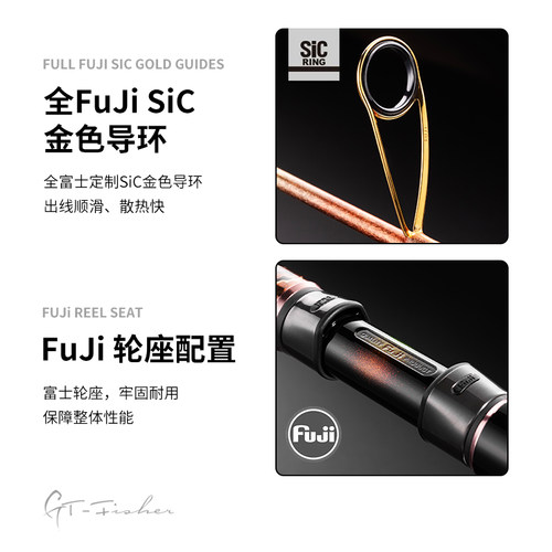 伊酷达GT系列霞光慢摇竿全实心手工缠线铁板竿海钓竿船竿海竿 - 图1
