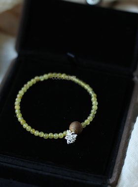 天然发晶手链女款国风精致高级感花簇手串