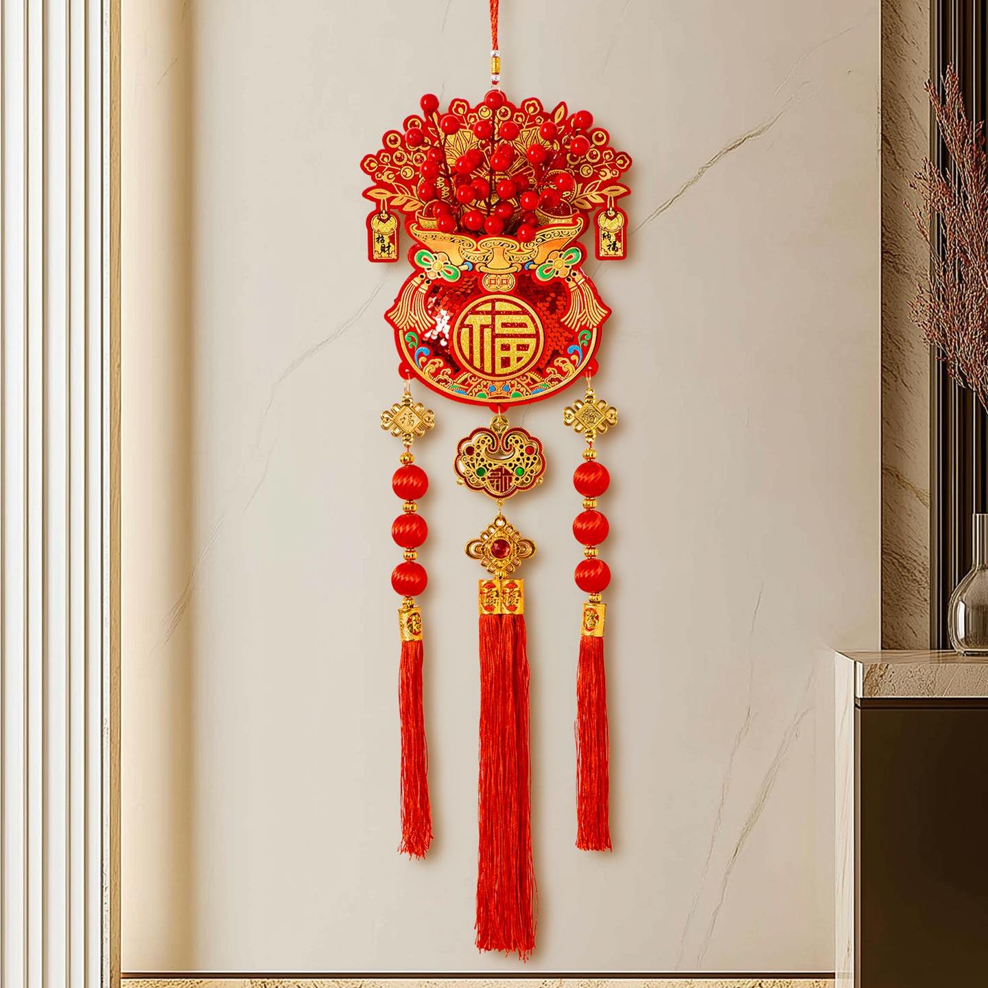 入户门红果福字挂件2026马年过年挂饰新年新款家用客厅春节装饰,淘宝优惠券,粉丝福利购,淘宝优惠卷