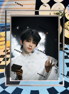 TF家族四代王橹杰水晶相框周边玻璃摆台创意摆件照片定制生日礼物