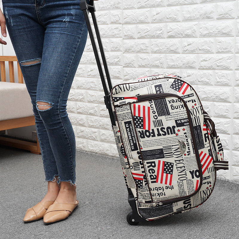 森立女大容量拉杆袋轻便男旅行包 森立旅行袋