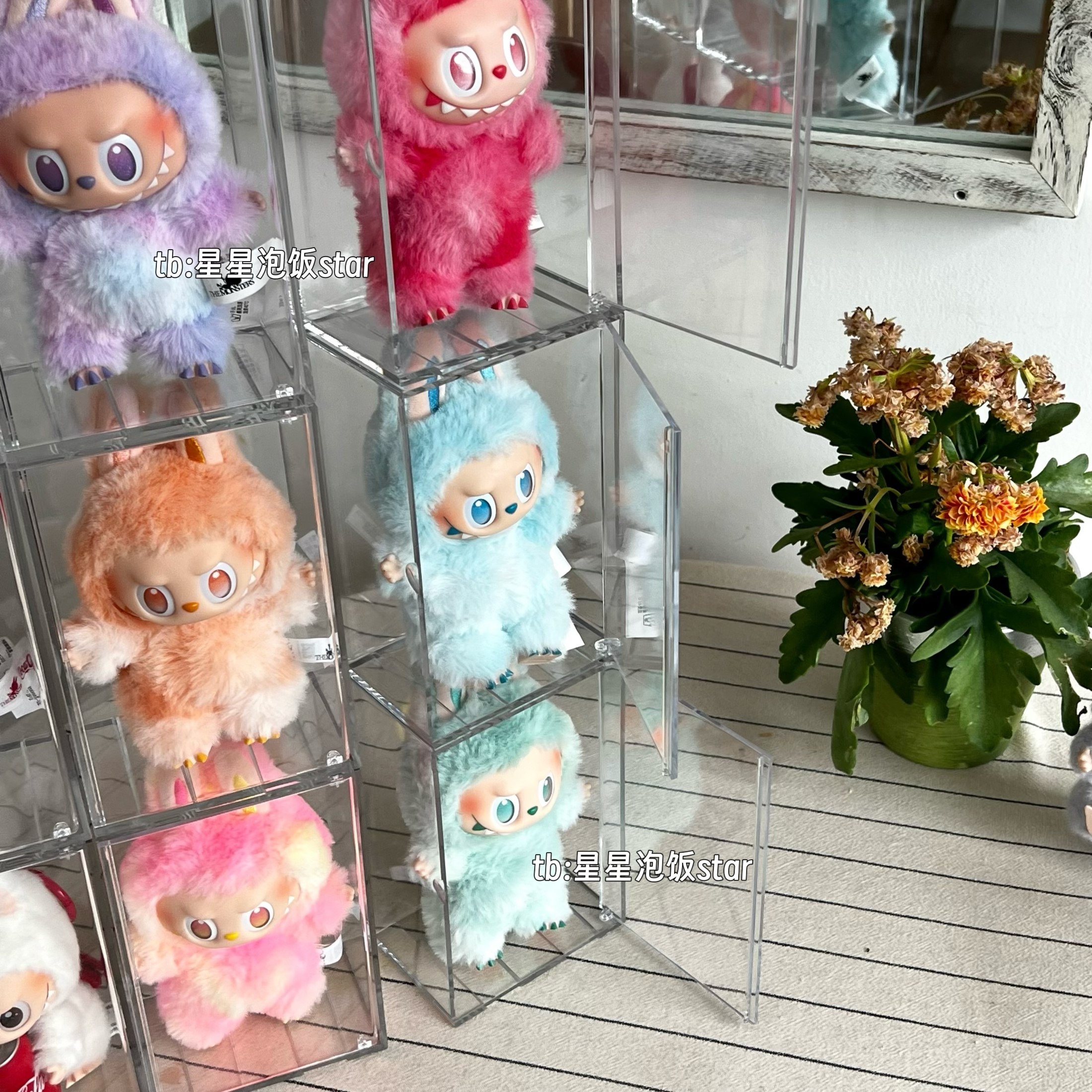 泡泡玛特labubu展示收纳盒拉布布1代2代3代防尘收纳柜透明展示柜,淘宝优惠券,粉丝福利购,淘宝优惠卷
