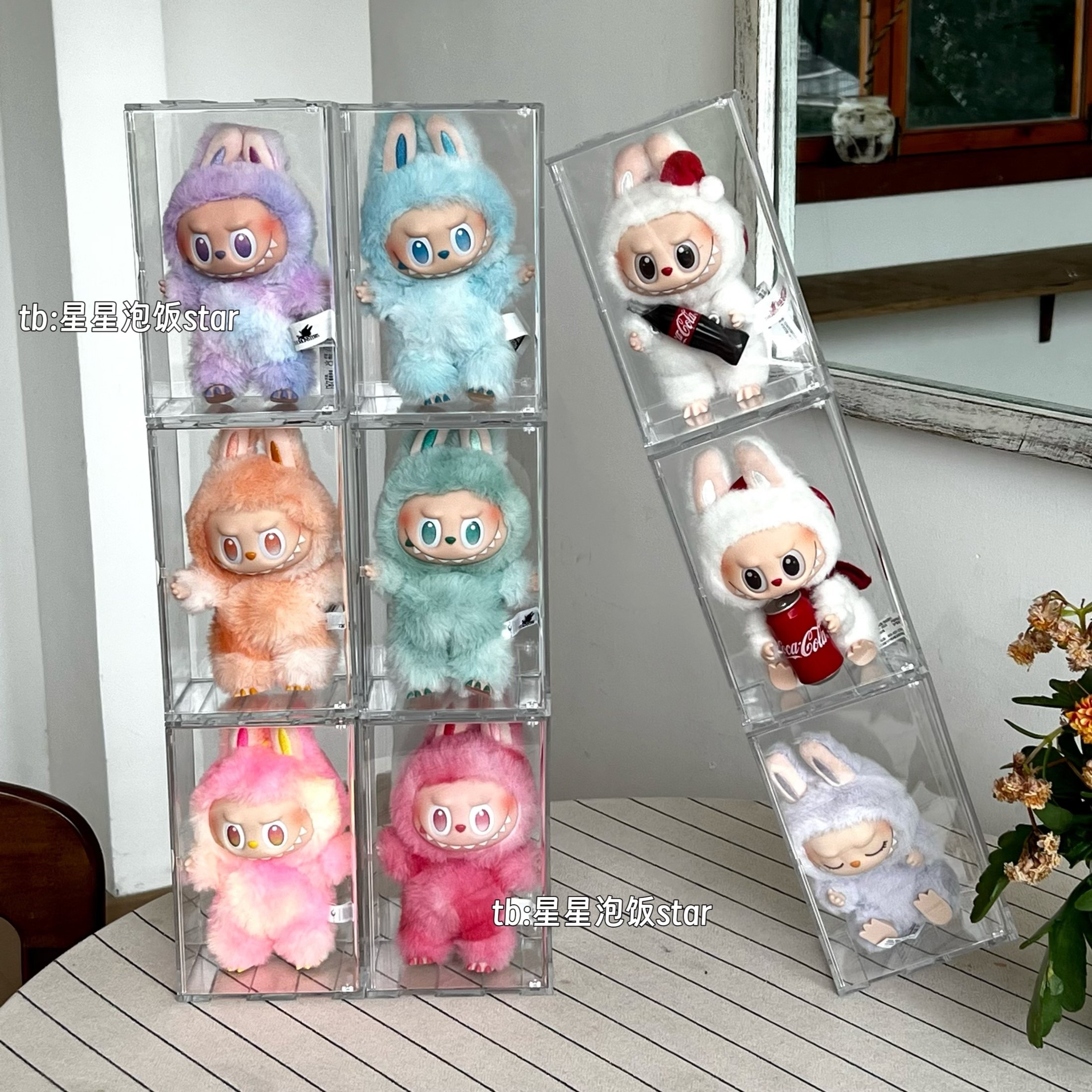 泡泡玛特labubu展示收纳盒拉布布1代2代3代防尘收纳柜透明展示柜,淘宝优惠券,粉丝福利购,淘宝优惠卷