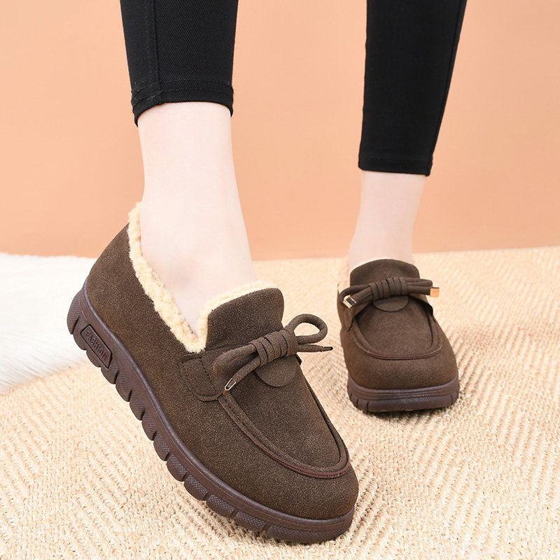 老北京布鞋女冬季加绒保暖棉鞋时尚洋气豆豆鞋毛毛鞋防滑妈妈女鞋,淘宝优惠券,粉丝福利购,淘宝优惠卷