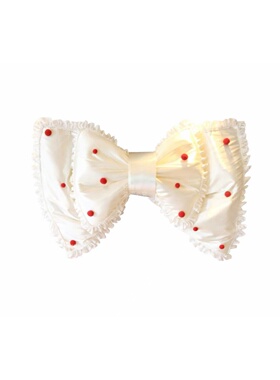 ins花边球蝴蝶结 儿童生日周岁婚礼拍照写真打卡道具装饰摆件布置