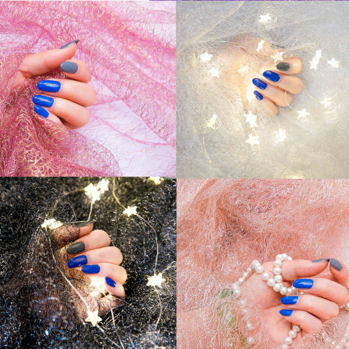 日系ins网红美甲拍照纱直播背景布网纱指甲装饰拍照道具手拿拍摄 - 图1