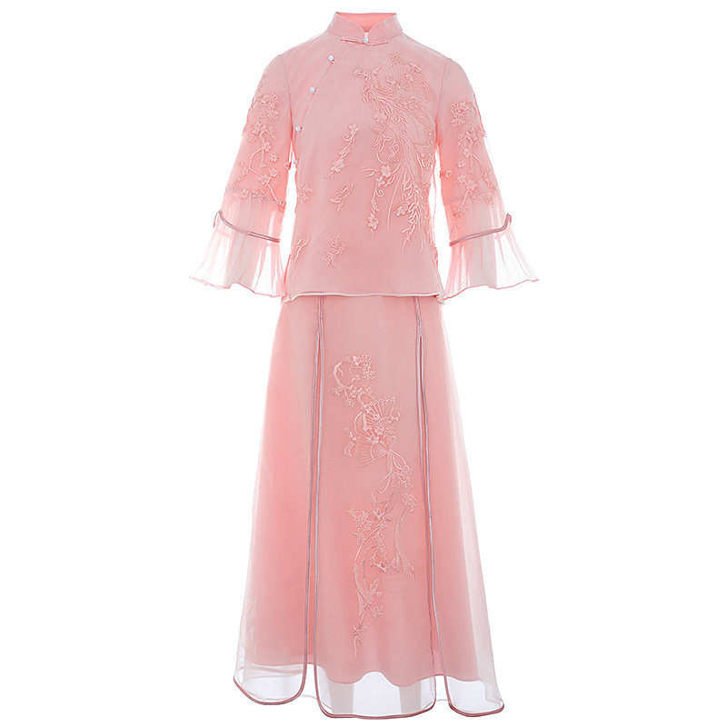 唐装女中国风新式旗袍年轻款夏季复古禅意茶服仙气中式盘扣上衣女 - 图3