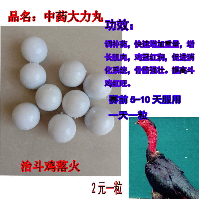 斗鸡药 斗鸡药品 泰国斗鸡药 大力丸 斗鸡用品 斗鸡调补药50粒 - 图0