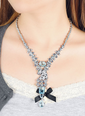 欧美豹子复古设计高级感项链日常搭配气质饰品潮微镶锆石