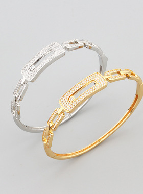 韩版时尚满天星手环灵动珠子小清新气质满钻手镯女式饰品跨境