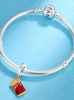 S925纯银发财吊饰diy转运珠潘家