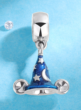 女925纯银魔法帽吊饰diy饰品串珠