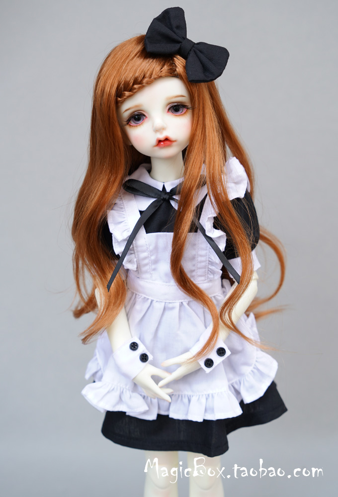 BJD SD娃娃用衣服娃衣三分四分 3分4分6分女仆洋装1/3，1/4，1/6-图2