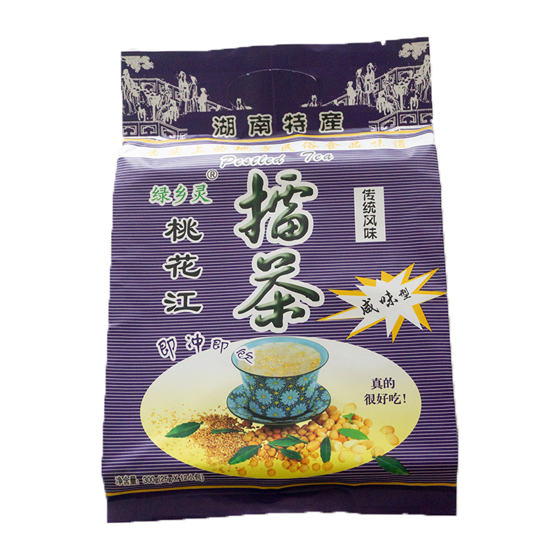 绿乡灵桃花江擂茶甜咸味湖南益阳安化特产传统零食饮品老人代餐 - 图0