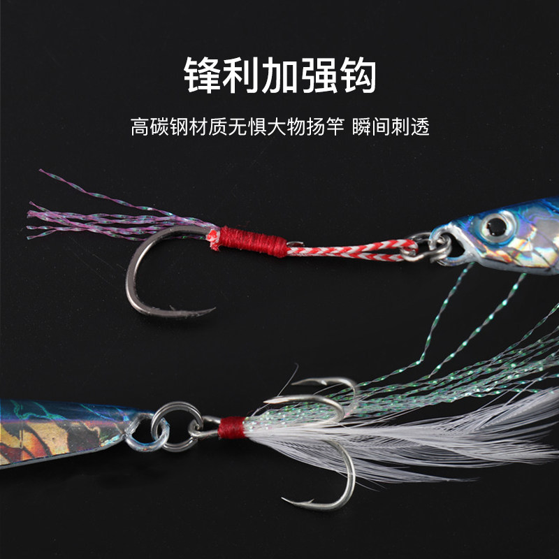 万亚岸抛小铁板假饵鱼钩渔具路亚铁板金属饵铅鱼饵仿日系玛牌翘嘴,淘宝优惠券,粉丝福利购,淘宝优惠卷