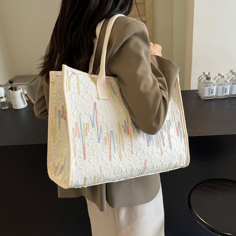 夏季大容量包包女时尚短途旅行手提购物袋妈咪外出通勤单肩托特包,淘宝优惠券,粉丝福利购,淘宝优惠卷