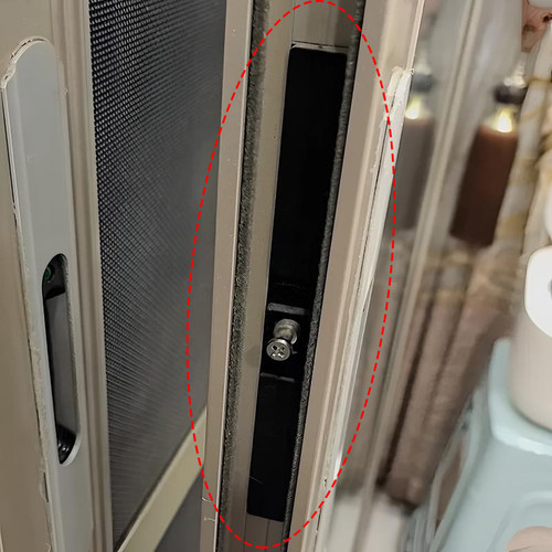 断桥铝合金阳台推拉门 单锁点 螺丝扣 锁扣 厨房玻璃门 门锁配件 - 图2