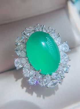 S925通体银经典款翡翠吊坠