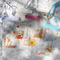 Cute cartoon inflatable transparent mobile phone waterproof bag touch screen swimming photo Xiaomi Huawei Apple universal diving cover
