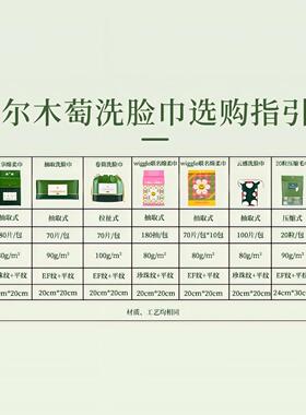 6包尔木萄卷筒洗脸巾一次性绵柔