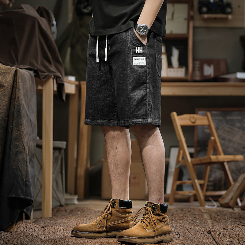 官方正品HH新款美式复古水洗直筒牛仔短裤男士夏季宽松休闲五分裤,淘宝优惠券,粉丝福利购,淘宝优惠卷